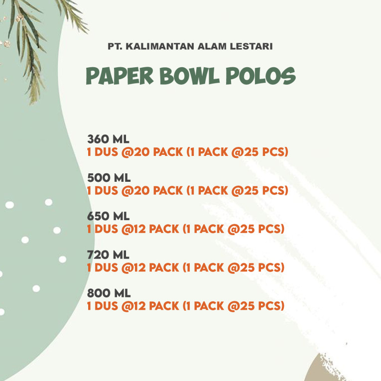 [T.M] - Paper Bowl Polos