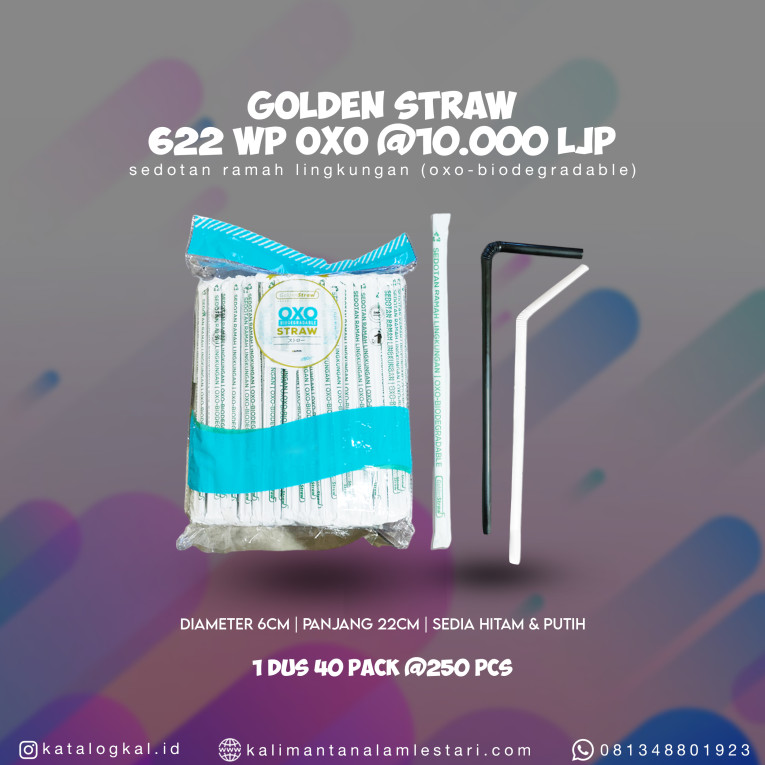 [Golden Straw] - Sedotan 622 WP OXO @10000 LJP