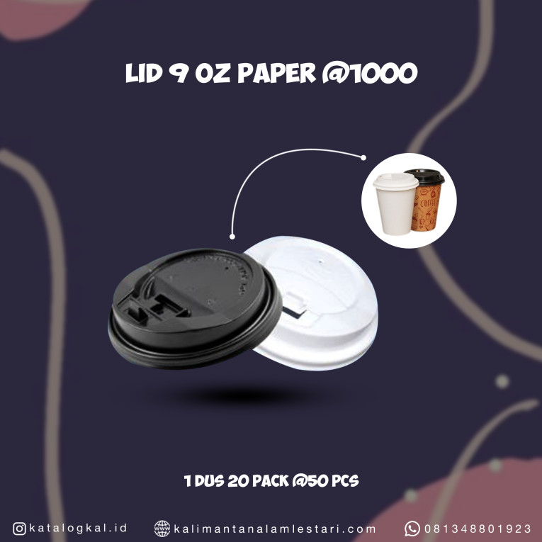 [Starindo] - Lid 9oz Paper @1000