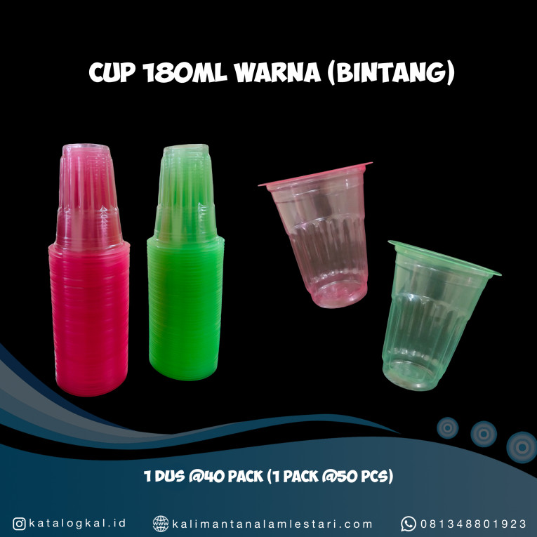 [Bintang] - Cup 180ml Warna