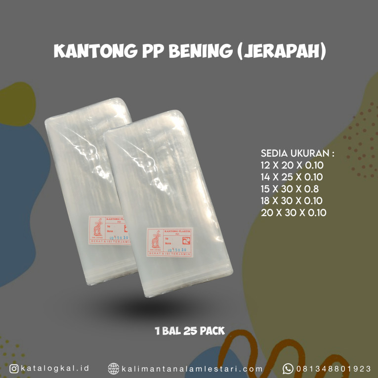 [Jerapah] - Kantong PP Bening