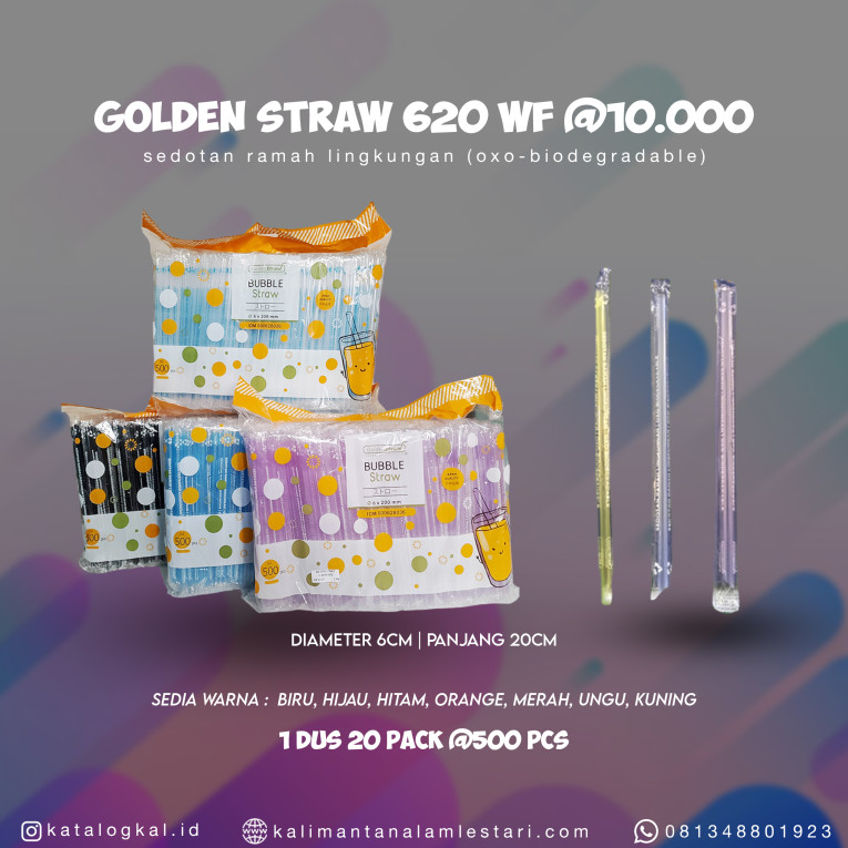 [Golden Straw] - Sedotan 620 WF @10000