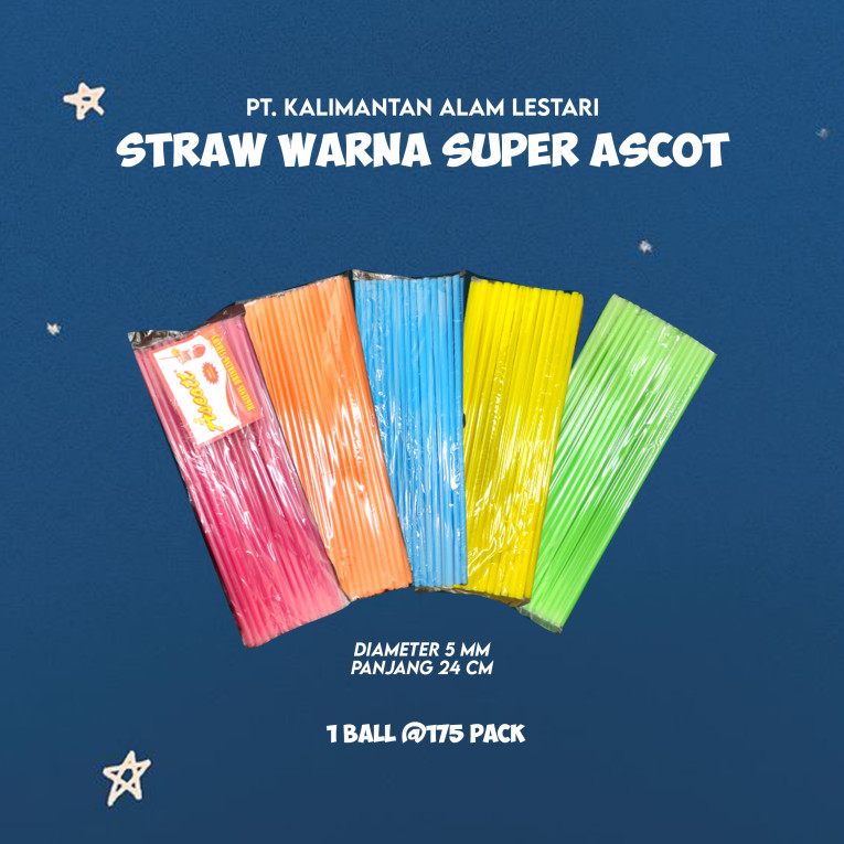 [Dias] - Sedotan Straw Warna Super Ascott