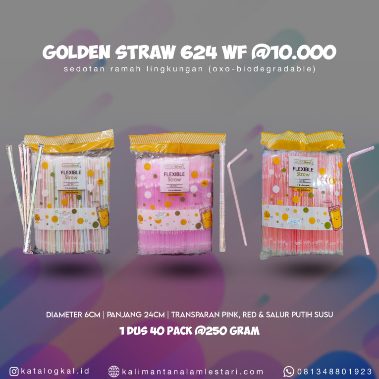 [Golden Straw] - Sedotan 624 WF @10000