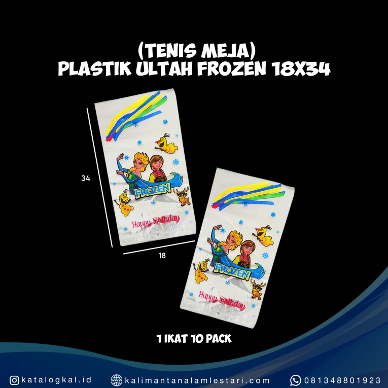 [Tenis Meja] - Plastik Ultah Frozen 18X34 cm