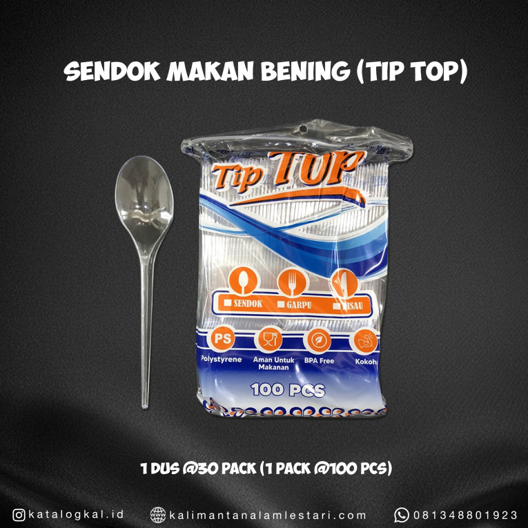 [Tip Top] - Sendok Makan Bening 100