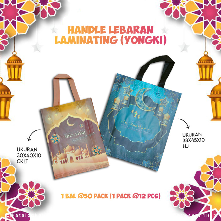 [Yongki] - Tas Spunbond Handle Lebaran Laminating