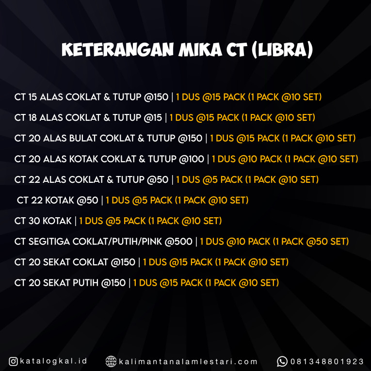 [Libra] - Kemasan Mika CT