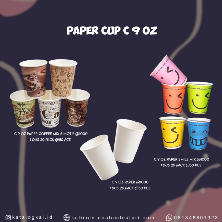 [Starindo] - Paper Cup C 9oz @1000